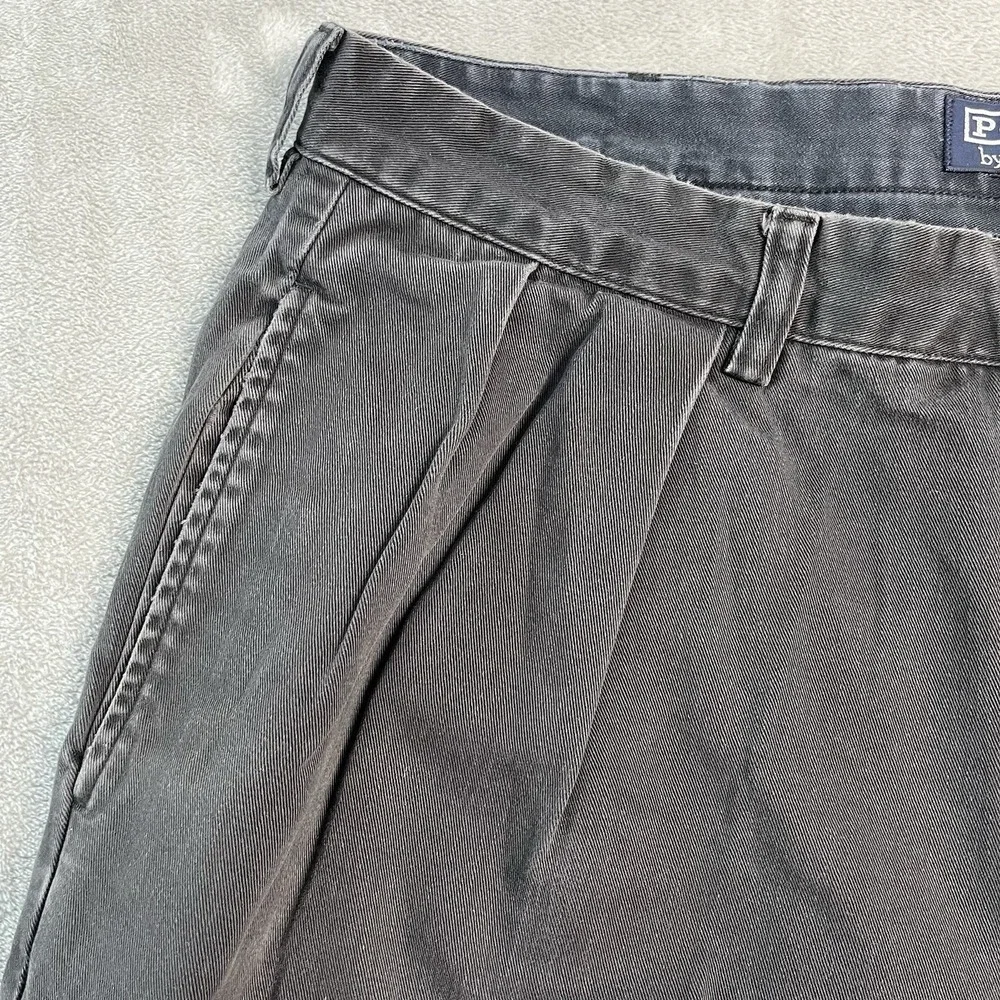 Polo Ralph Lauren Andrew Pant Chino Pants Mens 35x30 Gray Pleated Relaxed Cotton
